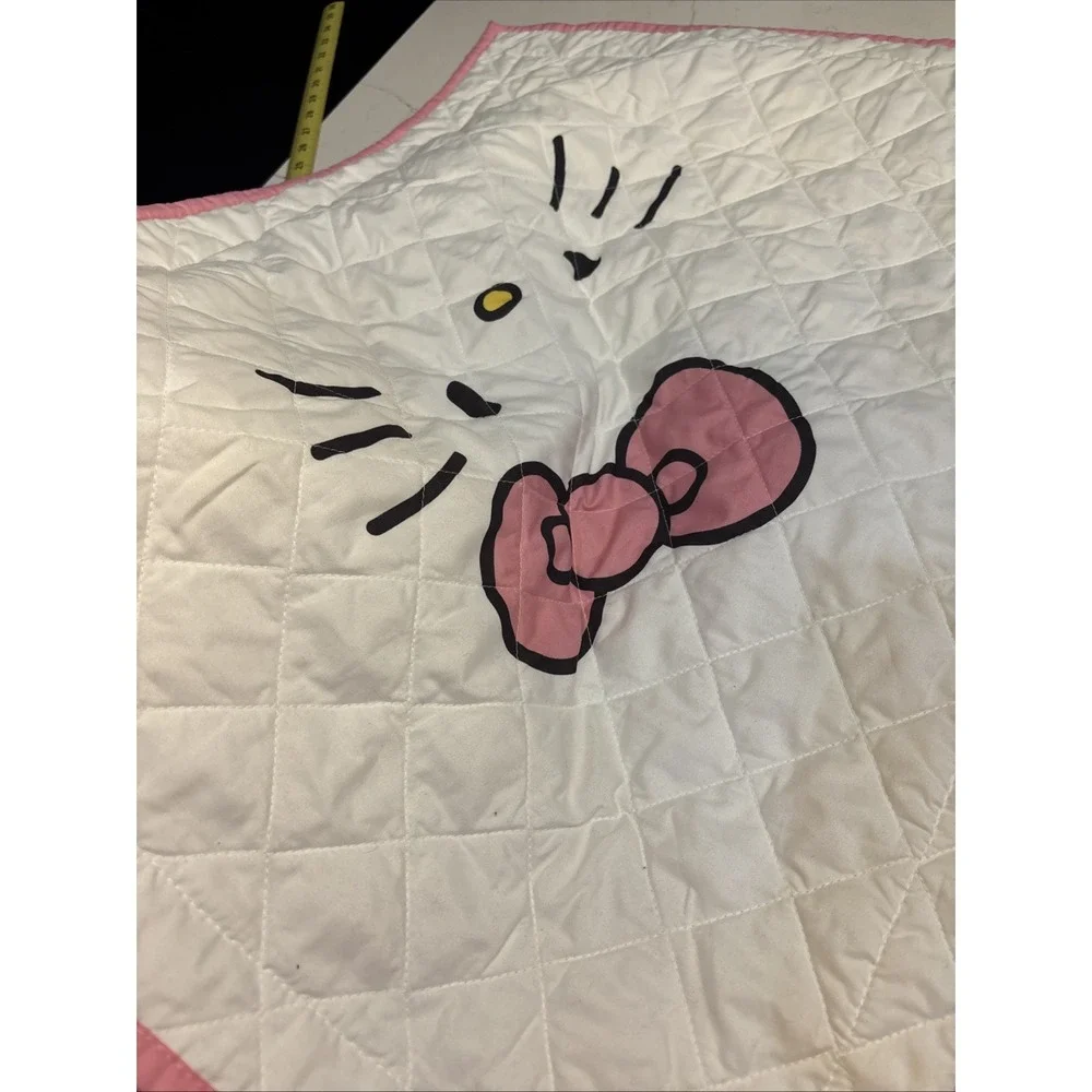 Hello Kitty Sanrio Full Sheets Flat Fitted Set Striped Y2K Bedding With Sham